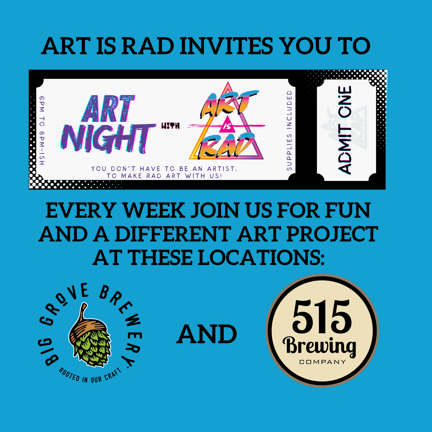 Art Night Ticket - Reserve Your Spot