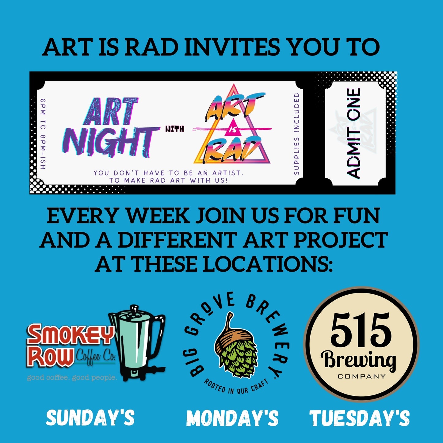 Art Night Ticket - Reserve Your Spot