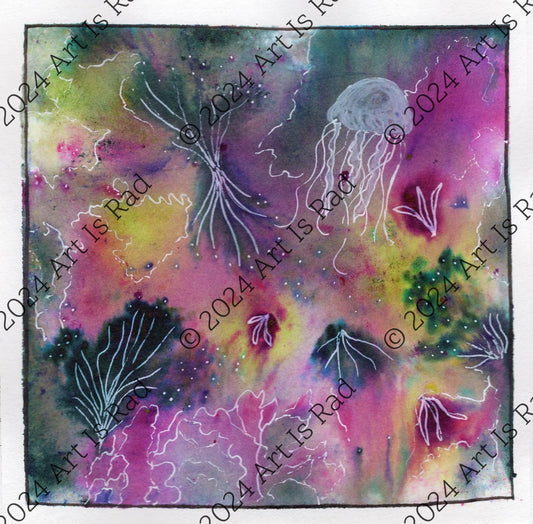 Jellyfish Abstract - Print