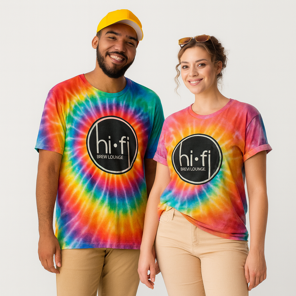 Hi Fi Brew Lounge Tie Dye Shirt