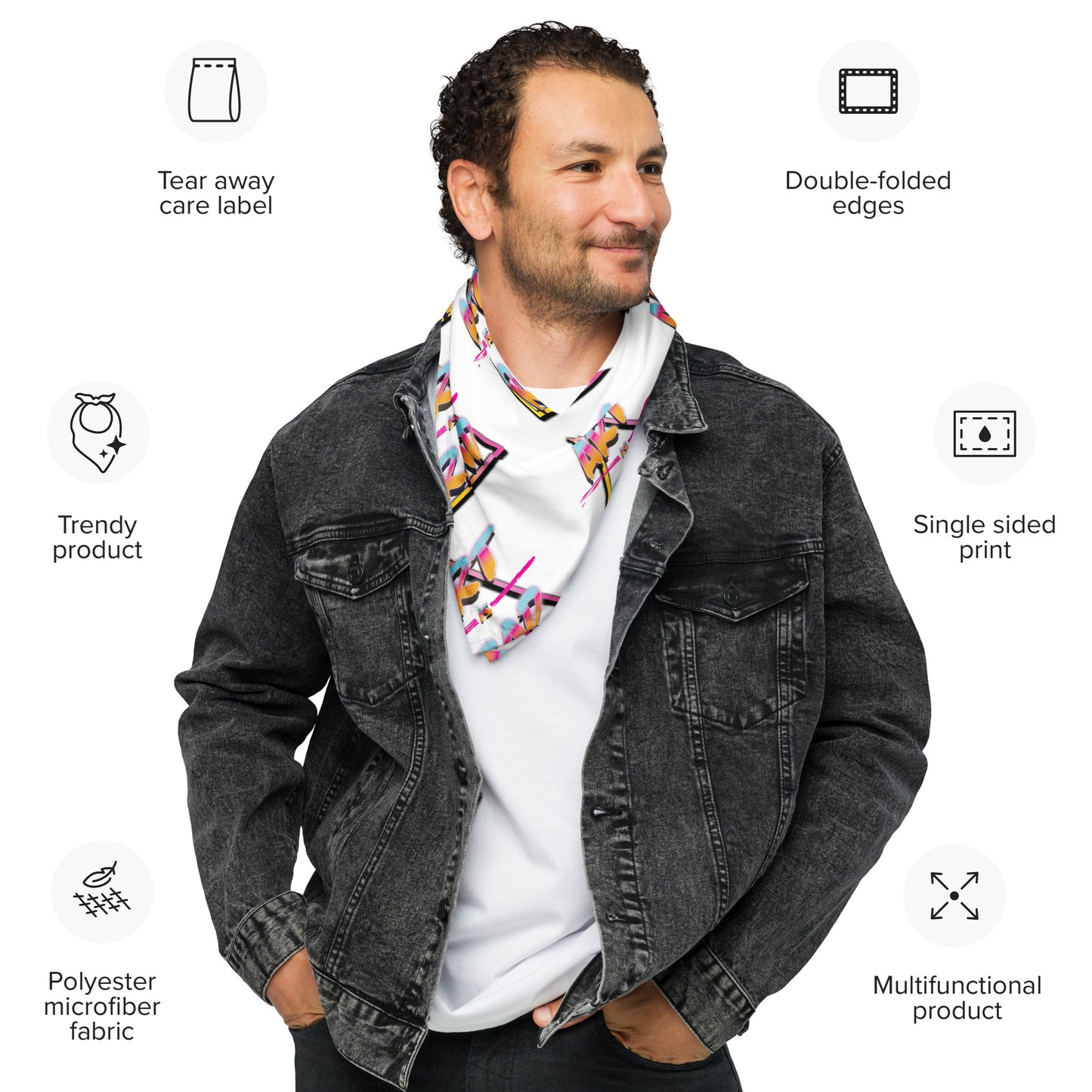 All-over print bandana