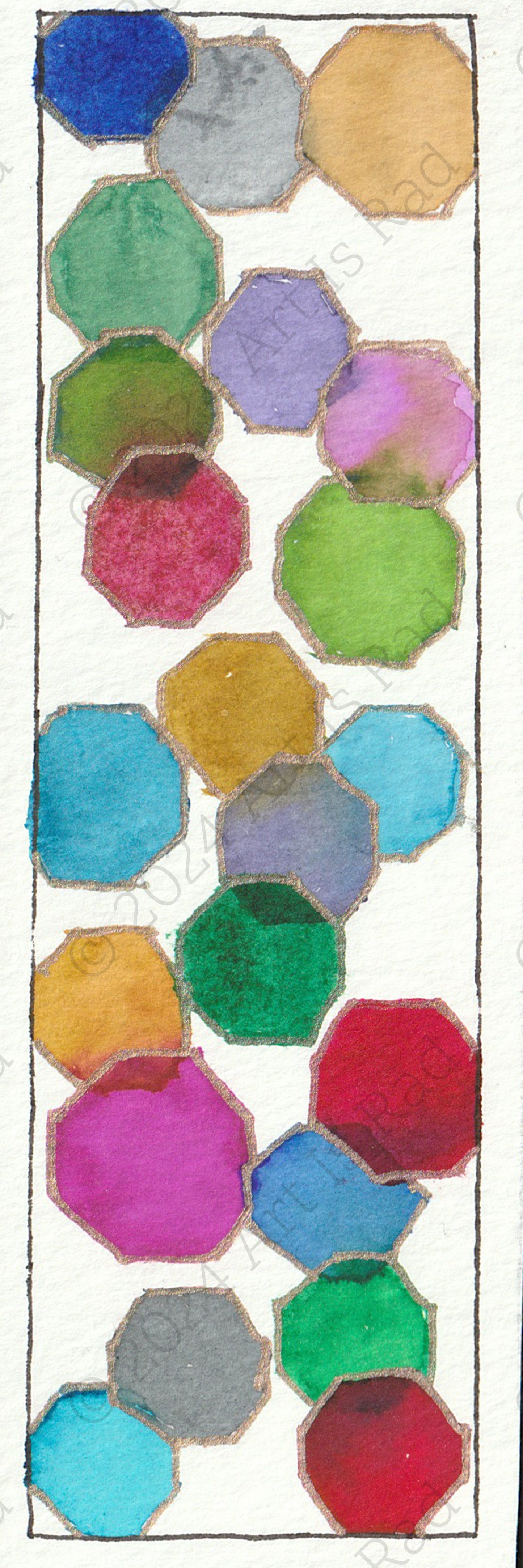 Hexagon Harmony Bookmark
