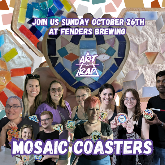Mosaic Coasters at Fenders Brewing - Sunday October 26th