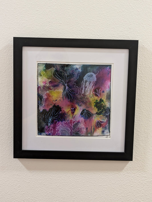 Jellyfish Abstract - Print - Framed