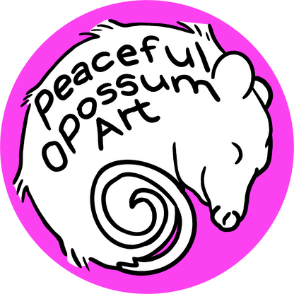 stickers By Peaceful Opossum Art