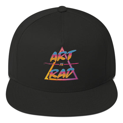 Art Is Rad Logo on a Flat Bill Cap