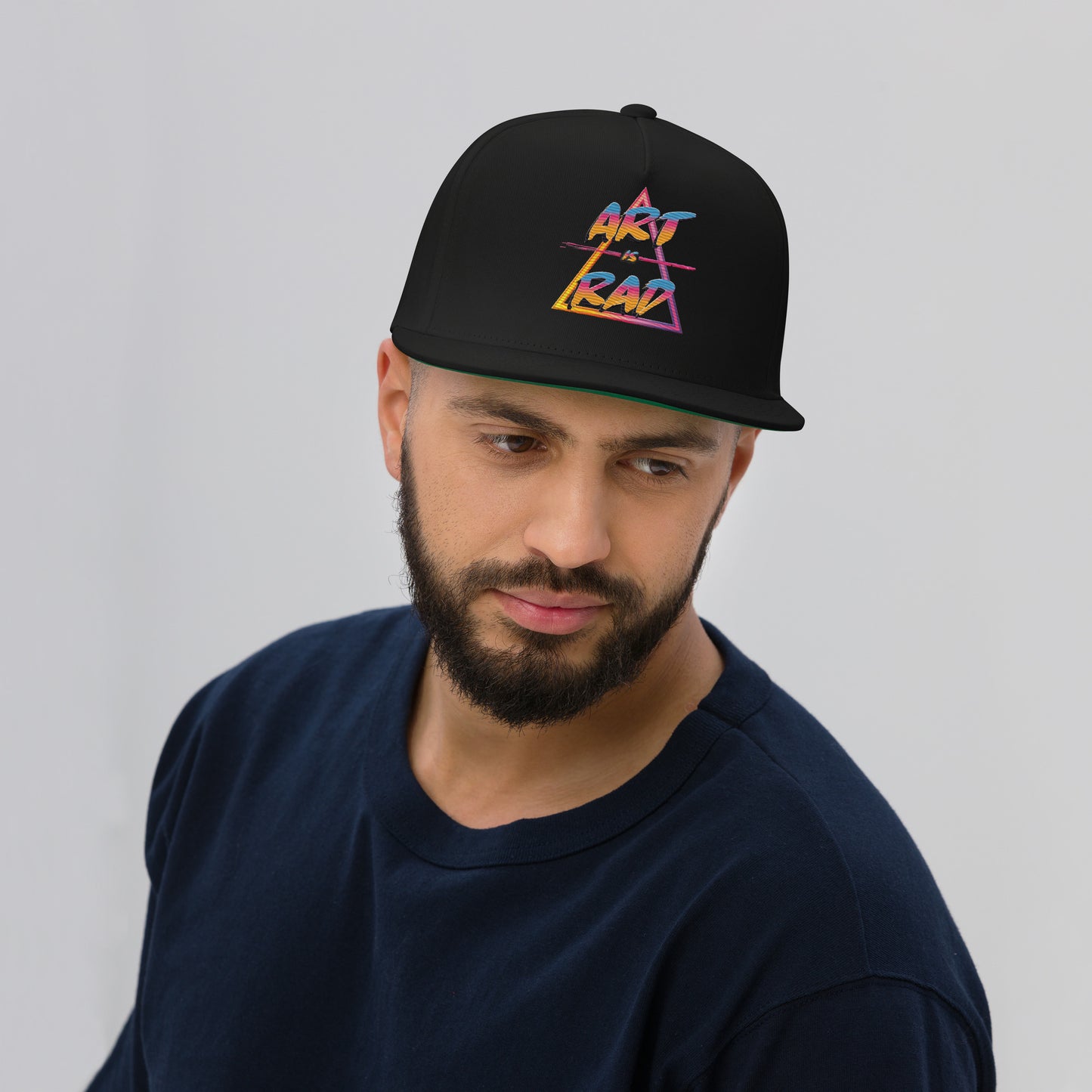 Art Is Rad Logo on a Flat Bill Cap