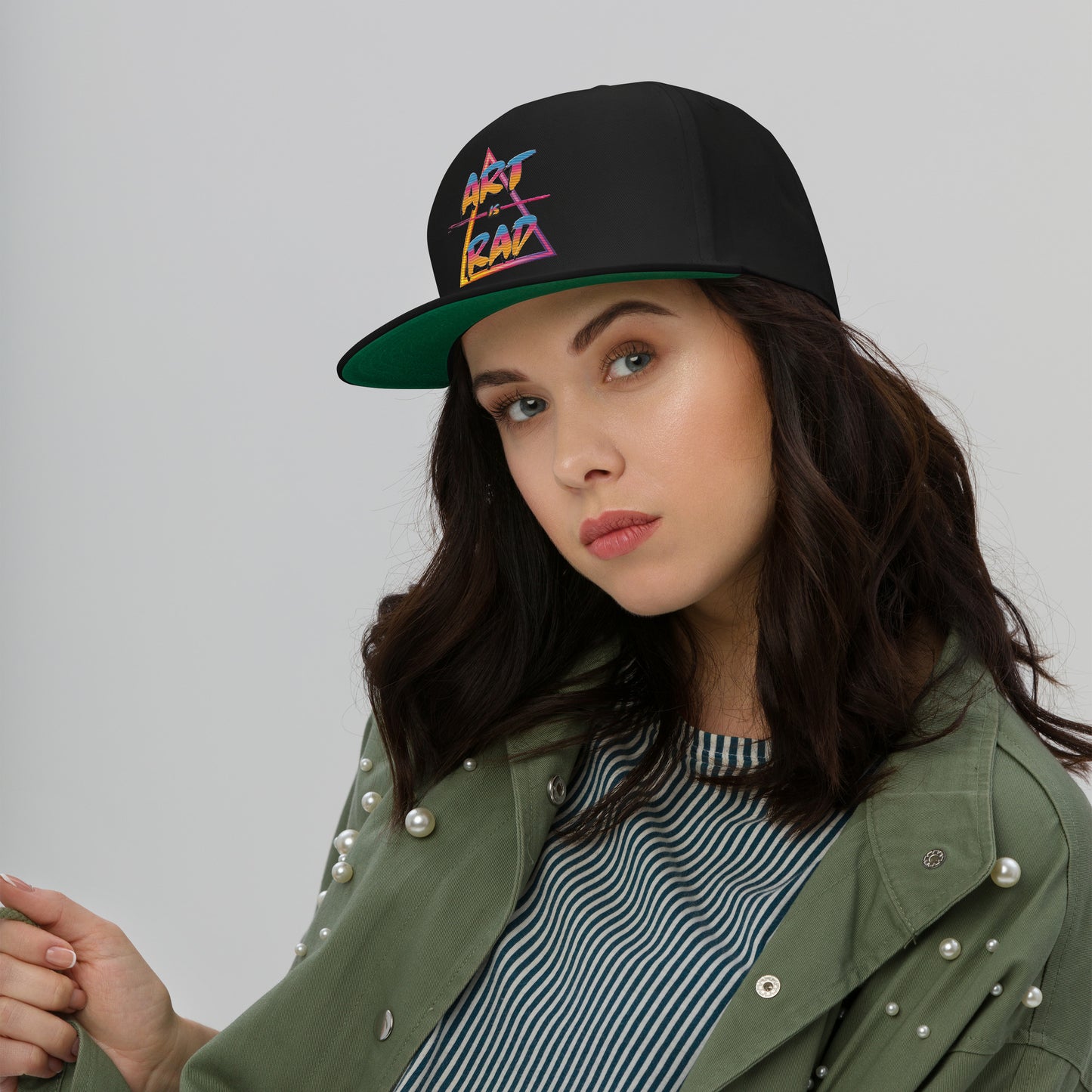 Art Is Rad Logo on a Flat Bill Cap