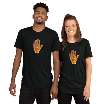 Hand and Eye on a Shirt