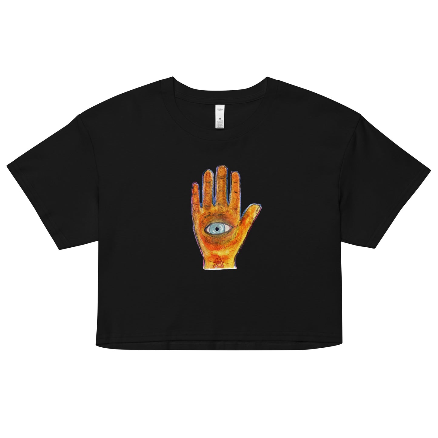 Eye on Hand on crop top