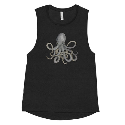 Sad Octopus on muscle tank