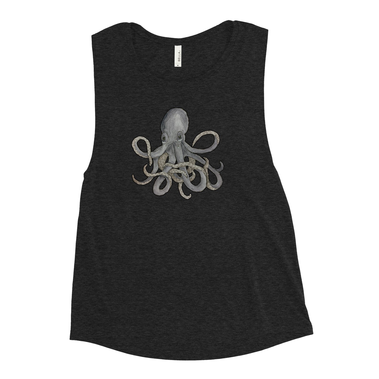 Sad Octopus on muscle tank