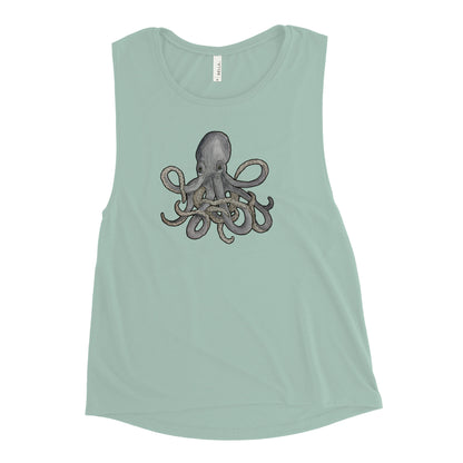 Sad Octopus on muscle tank